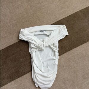 White off the shoulder top